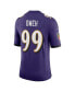 Фото #2 товара Men's Odafe Oweh Purple Baltimore Ravens Vapor Limited Jersey