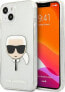 Karl Lagerfeld Etui Karl Lagerfeld KLHCP13SKHTUGLS Apple iPhone 13 mini srebrny/silver hardcase Glitter Karl`s Head