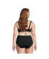 Фото #3 товара Plus Size Twist Front Underwire Bikini Swimsuit Top Adjustable Straps
