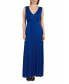 Фото #1 товара V-Neck Sleeveless Maxi Dress with Belt