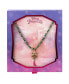 ფოტო #2 პროდუქტის Kid's Princess Tiana Gold-Tone and Green Bead Tiara Pendant Necklace