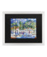 Фото #1 товара Masters Fine Art Lahaina Marina Matted Framed Art - 20" x 25"