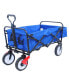 Фото #9 товара Folding Wagon Garden Shopping Beach Cart (Blue colour)