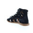 Miz Mooz Florence 279012 Womens Black Suede Gladiator Sandals Shoes 6