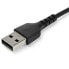 StarTech.com 1m USB A to USB C Charging Cable - Durable Fast Charge & Sync USB 2.0 to USB Type C Data Cord - Rugged TPE Jacket Aramid Fiber M/M 3A Black - Samsung S10 - iPad Pro - Pixel - 1 m - USB A - USB C - USB 2.0 - 480 Mbit/s - Black