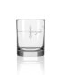 Фото #2 товара Fly Fishing Double Old Fashioned 14Oz - Set Of 4 Glasses