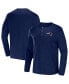 Фото #1 товара Men's NFL x Darius Rucker Collection by Navy New England Patriots Slub Jersey Henley Long Sleeve T-shirt