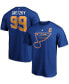 ფოტო #1 პროდუქტის Men's Wayne Gretzky Blue St. Louis Blues Authentic Stack Retired Player Name and Number T-shirt