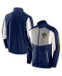 ფოტო #1 პროდუქტის Men's Navy LA Galaxy Net Goal Raglan Full-Zip Track Jacket