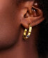 ფოტო #4 პროდუქტის Small Pavé Hoop Earrings, 1"