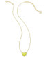 ფოტო #3 პროდუქტის 14K Gold Plated and Genuine Stone Ari Heart Pendant Necklace