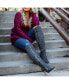 ფოტო #4 პროდუქტის Women's Trill Wide Calf Lace Up Boots