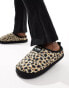 Puma Scuff Slippers in leopard