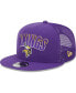 Фото #1 товара Бейсболка мужская New Era Minnesota Vikings фиолетовая Trucker 9FIFTY Snapback Hat