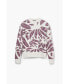 ფოტო #2 პროდუქტის Women's Leaf print sweater