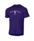 Фото #3 товара Men's Purple Northwestern Wildcats 2023 Sideline Performance Raglan T-shirt