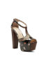 ფოტო #10 პროდუქტის Women's Dany T-Strap Platform High-Heel Sandals