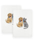 Фото #1 товара Textiles Spring Dog and Cat Embroidered Luxury 100% Turkish Cotton Hand Towels, Set of 2, 30" x 16"