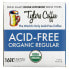 Acid-Free Organic Coffee, Regular, 16 Coffee Pods, (8 g) Each