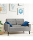 Modern Loveseat Sofa 55'' Upholstered Chair Couch with Soft Cushion - фото #5