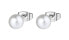 Beautiful steel earrings with pearls Chant BAH91