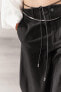 Zw collection straight-leg cotton herringbone trousers