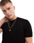 River Island knitted t-shirt in black