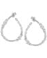 ფოტო #1 პროდუქტის Cubic Zirconia Teardrop Drop Earrings in Sterling Silver