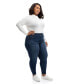 ფოტო #2 პროდუქტის Plus Size 30" Sustainable Skinny Jean