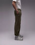 Фото #9 товара Topman vintage wash relaxed jogger in green - KHAKI