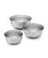 Фото #1 товара Matte Steel 3-Pc. Mixing Bowl Matte Steel