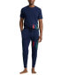 ფოტო #3 პროდუქტის Men's Short-Sleeve Crewneck Pajama Shirt