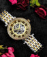 ფოტო #4 პროდუქტის Women's Automatic Gold-Tone and Silver-Tone Stainless Steel Link Bracelet Watch 38mm