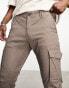 Фото #2 товара Jack & Jones Intelligence cuffed cargo trouser in brown