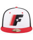 Фото #2 товара Men's White Fayetteville Woodpeckers Theme Nights 1970s 59FIFTY Fitted Hat