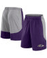 ფოტო #1 პროდუქტის Men's Purple Baltimore Ravens Big and Tall Team Logo Shorts