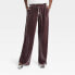 Фото #1 товара Women's High-Rise Velour Trouser Pants - A New Day Mauve 2