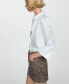 Фото #7 товара Women's Leopard-Print Denim Mini-Skirt