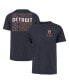 Фото #1 товара Men's Navy Distressed Detroit Tigers Hang Back Franklin T-shirt