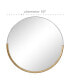 Modern Metal Wall Mirror, 30" x 31"