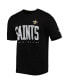 Фото #3 товара Men's Black New Orleans Saints Combine Authentic Training Huddle Up T-shirt