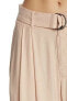 Фото #3 товара Harlowe & Graham Womens Belted Pleated Full Guacho Capri Pants Size X-Small
