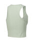 ფოტო #2 პროდუქტის Women's Green Star Wars Tri-Blend Cropped Racerback Tank Top