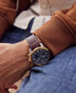 ფოტო #4 პროდუქტის Eco-Drive Men's Chronograph Promaster Skyhawk Brown Leather Strap Watch 45mm