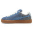 Puma Suede Xl Denim Lace Up Mens Blue Sneakers Casual Shoes 39839701