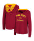 Фото #1 товара Women's Cardinal Iowa State Cyclones Catalina Hoodie Long Sleeve T-shirt