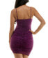 ფოტო #2 პროდუქტის Juniors' Glitter Pearl Sleeveless Bodycon Dress