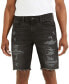 Men's Slim-Fit Destroyed Denim Shorts