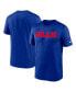 ფოტო #1 პროდუქტის Men's Royal Buffalo Bills Primetime Legend Wordmark Performance T-Shirt