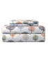 Micro Flannel Printed King 4-pc Sheet Set